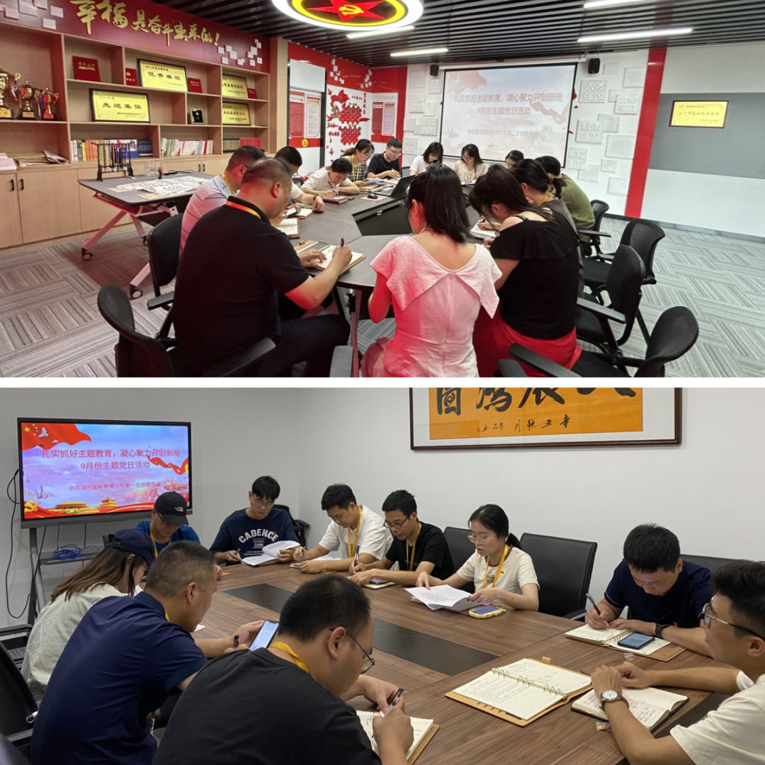 扎實(shí)抓好主題教育，凝心聚力開(kāi)創(chuàng)新局丨面粉公司開(kāi)展9月份主題黨日活動(dòng)
